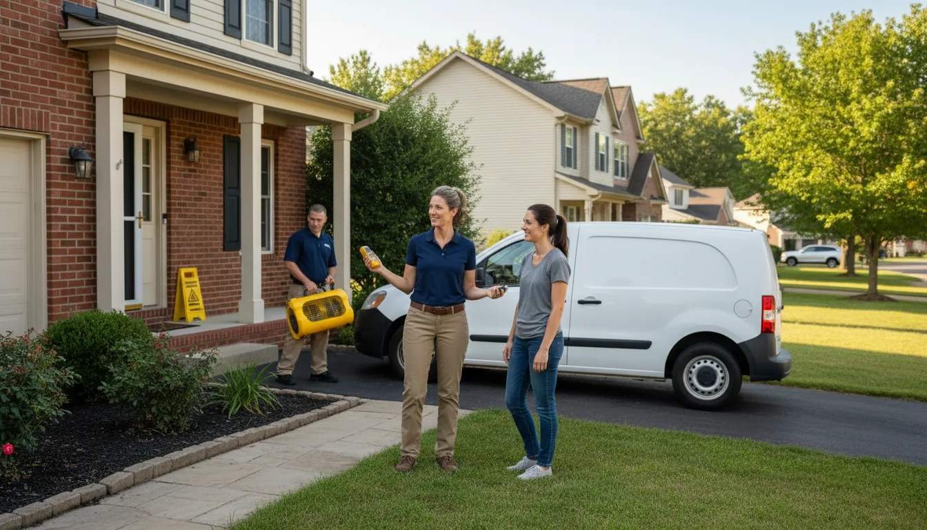 Residential water damage restoration in Whitney, TX